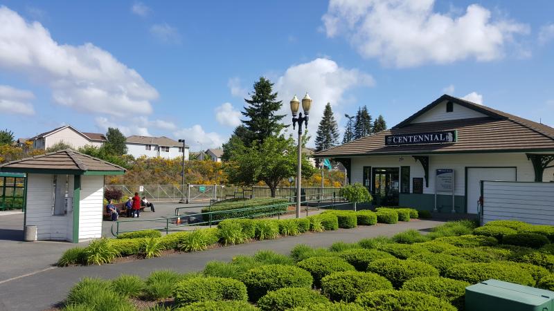 Olympia/Lacey Centennial train station; fully staffed by volunteers.