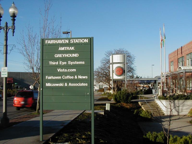 Bellingham Station sign